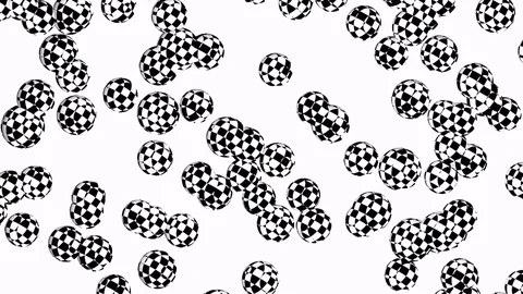 Hypnotic movement circles. Pattern. Stock-Footage 73540728