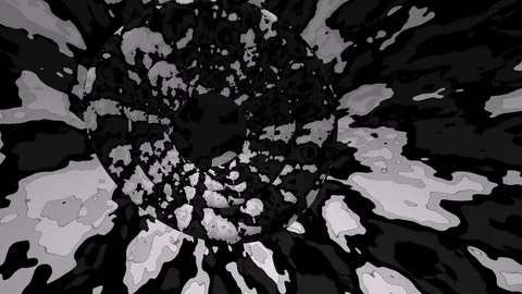 Hypnotic movement spots. Pattern. Stockbeeldmateriaal 73540890