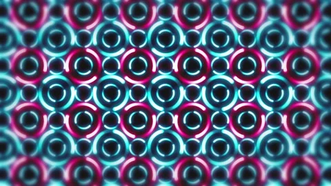 Hypnotic Neon Circles Spinning Background Stock Footage 334127857