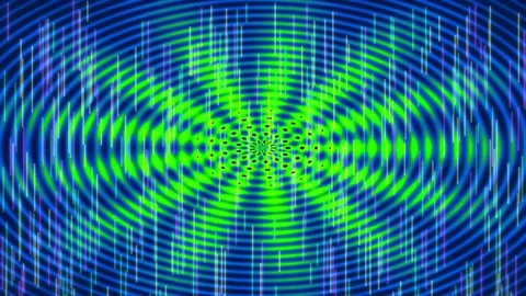 Hypnotic Neon Visualizer Tunnel Background Loop for Psychedelic Abstract Art Video stock 333437173