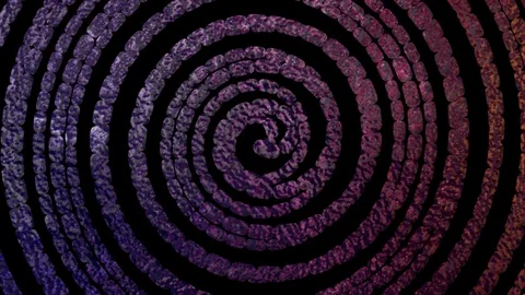 Hypnotic noise color Stock Footage 97809370