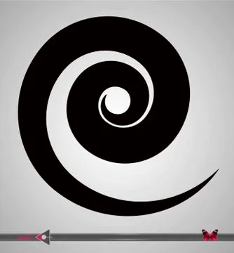 Hypnotic object spiral background. Vector illustration. Abstract rotation. Ilustração Stock