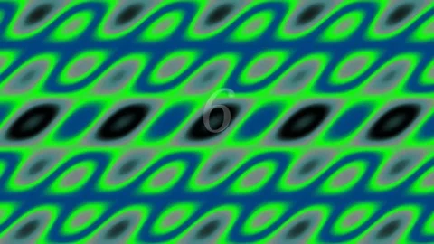 Hypnotic Op Art abstract digital wave pattern loop background for creative .. Stock Footage 342114283