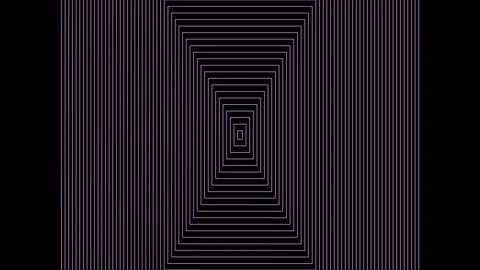 Hypnotic Op Art Corridor with Endless Perspective Effect Stock Footage 336946109
