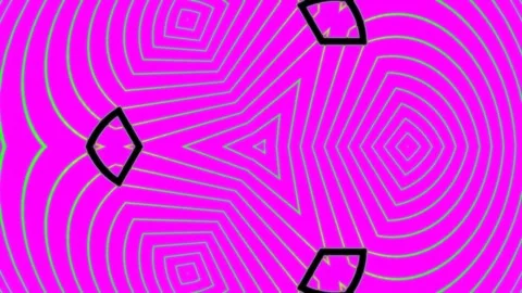 Hypnotic Op Art digital geometry seamless background pattern Stock Footage 333110860