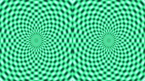 Hypnotic Optical Illusion Background: Seamless Abstract Psychedelic Pattern Stock Footage 336770441