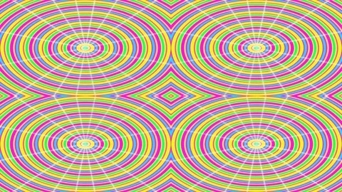 Hypnotic Optical Illusion Pattern Animation Stock Footage 332549674