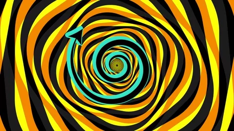 Hypnotic Optical Illusion Seamless Loop Video Animation Video stock 336658013