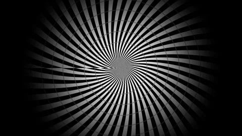 Hypnotic Optical Spiral Illusion Background Seamless Loop Stock Footage 341526488