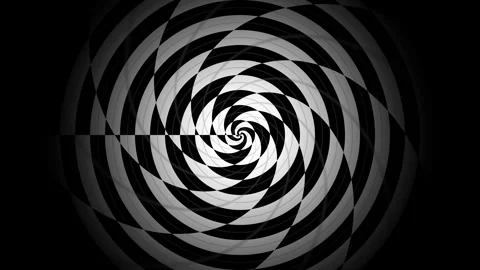Hypnotic optical spiral illusion background captivates the Stock Footage 341545152