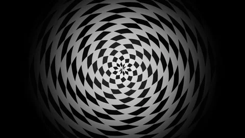 Hypnotic optical spiral illusion background creates a Stock Footage 341588120
