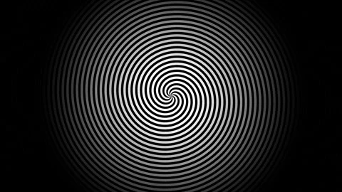 Hypnotic Optical Spiral Illusion Background Seamless Loop Stock Footage 341603596