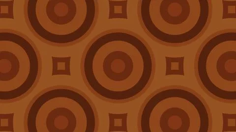 Hypnotic ornament with round elements. Design. Repeating pattern with round イラスト素材