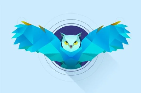 Hypnotic owl Stock Illustration