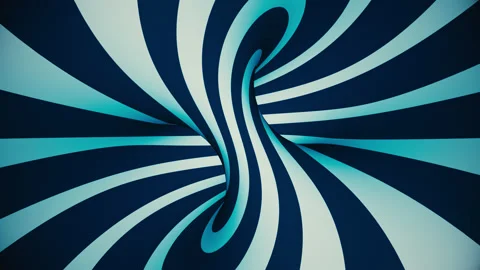 Hypnotic pattern blue torus looping animation 스톡 동영상 131347055