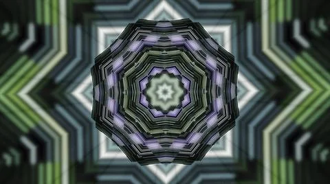 Hypnotic pattern with flashing lines and floral shape. Media. Beautiful 스톡 일러스트