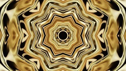 Hypnotic pattern with floral lines. Design. Beautiful pattern moves and pulsates Stock Illustration