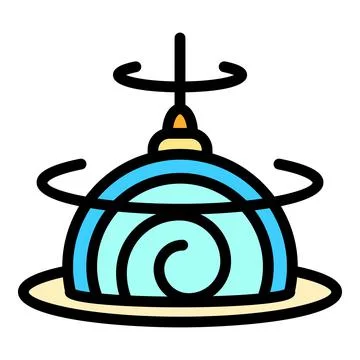 Hypnotic pendulum icon color outline vector Stock Illustration