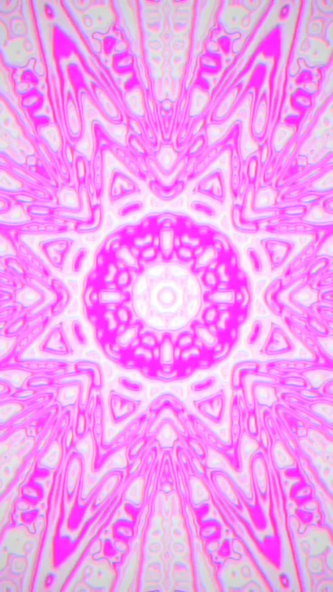 Hypnotic pink and white geometric patterns vj loop background video tunnel .. Stock Footage 321570182