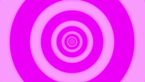 Hypnotic Pink Concentric Circles Pulsating and Expanding Background Stock Footage 311499513