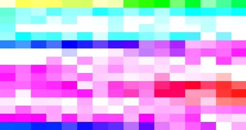 Hypnotic Pixelation: Loopable Geometric Squares Animation Backdrop Stock Footage 264992557