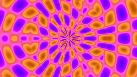 Hypnotic psychedelic abstract mandala pattern background loop for video effec Stock Footage 339796411