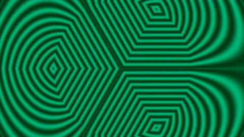 Hypnotic Psychedelic Abstract Wave Background Loop Green Gradient Stock Footage 336163381
