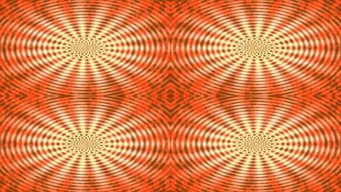Hypnotic psychedelic abstract wave pattern for vibrant background video loop Stock Footage 336504277