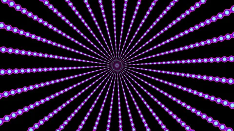 Hypnotic psychedelic animation. Abstract background with rays Stock Footage 234343205