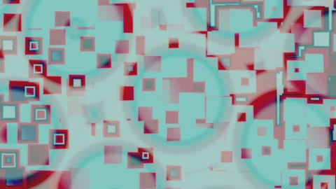 Hypnotic psychedelic animation.  Abstract background with squares. Stock Footage 235557413