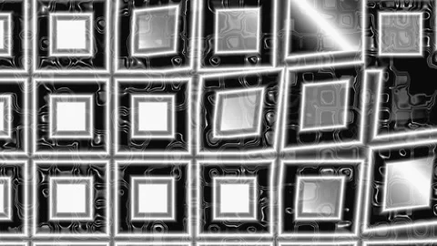 Hypnotic psychedelic animation. Set of black and white frames. Stock Footage 235487237