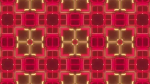 Hypnotic Psychedelic Loop – Neon Abstract Visuals | 60s VJ Animation Stock Footage 305046183