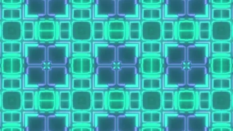 Hypnotic Psychedelic Loop – Neon Abstract Visuals | 60s VJ Animation Stock Footage 305046675