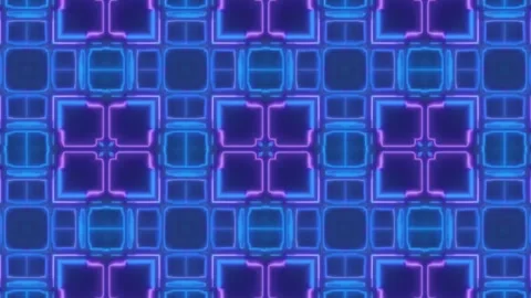 Hypnotic Psychedelic Loop – Neon Abstract Visuals | 60s VJ Animation Stock Footage 305047106