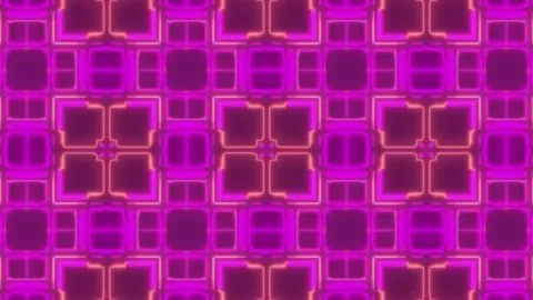 Hypnotic Psychedelic Loop – Neon Abstract Visuals | 60s VJ Animation Stock Footage 305047224