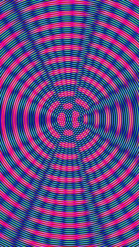 Hypnotic psychedelic pattern for vertical video Stock Footage 328873791