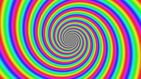 Hypnotic Psychedelic Spectrum Spiral Vortex Motion Graphics Loop Stock Footage 346647806