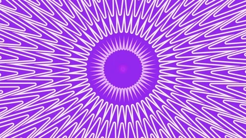 Hypnotic purple psychedelic flower pattern - looped Stock Footage 115778826