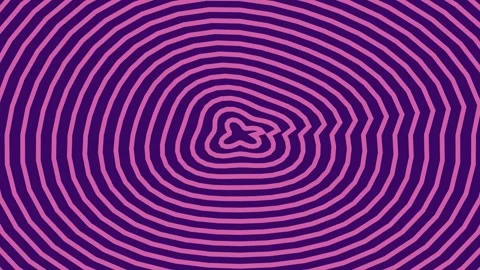 Hypnotic purple wave pattern background animation loop for abstract digital a Stock Footage 343631685