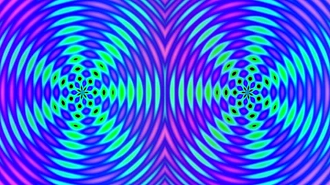 Hypnotic radial gradient abstract blue and purple wave pattern background a.. Stock Footage 339789245