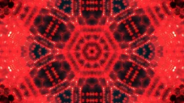 Hypnotic Red Complex Intricate Kaleidoscope 2 Stock Footage 85558901