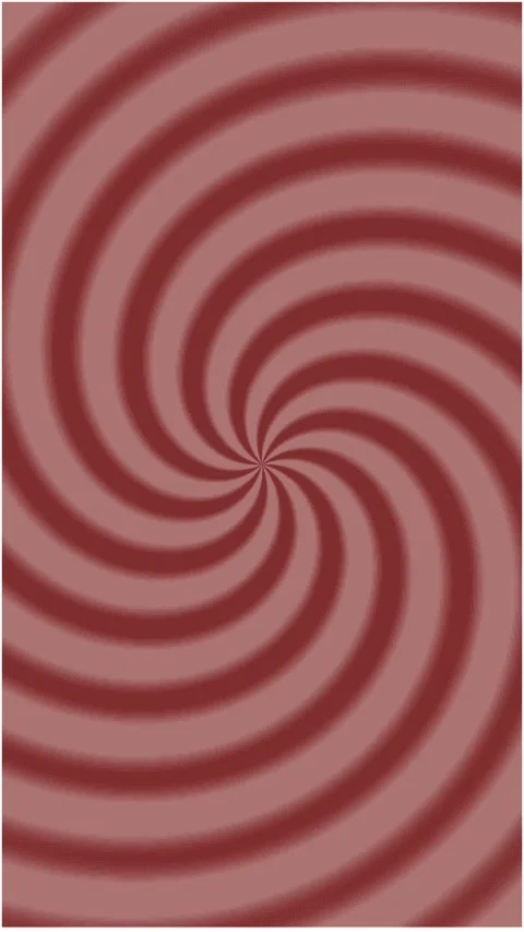 Hypnotic red spiral patterns rotating in a seamless looping motion Stock Footage 345630842