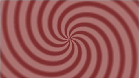 Hypnotic red spiral patterns rotating in a seamless grid Stock Footage 345630924