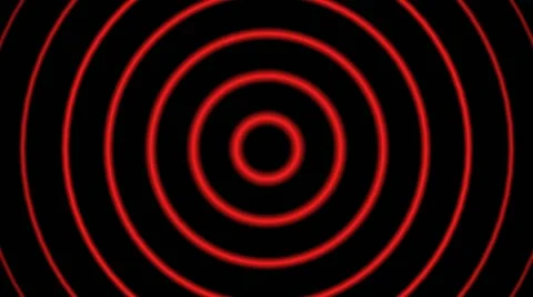 Hypnotic Red tunnel circle Stock Footage 42466268