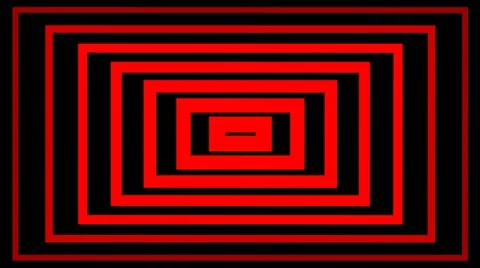 Hypnotic Red Tunnel n.2 Stock Footage 42456705