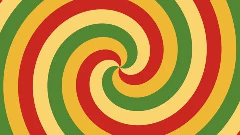 Hypnotic retro spiral in olive Vídeos de archivo 348269726