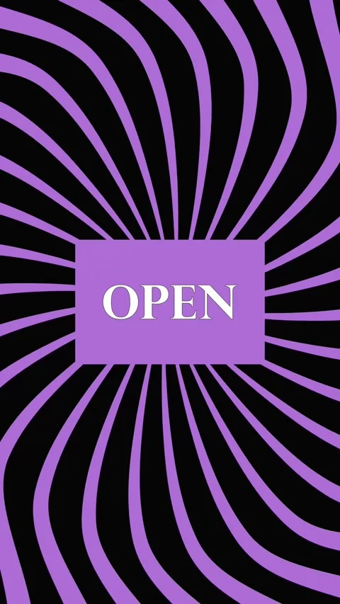 Hypnotic rotating abstract background with purple and black lines creating .. 動画素材 331572736
