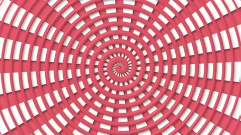 Hypnotic Rotating Pink Spiral Animation. 4K Stock Footage 171977166