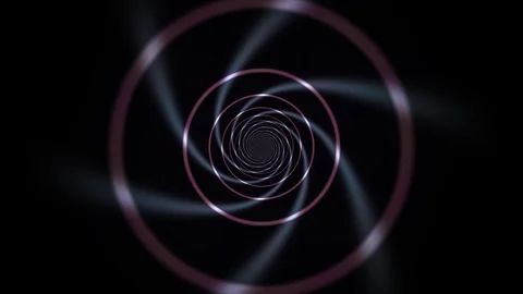 Hypnotic rotating spiral mandala background creates visual Stock Footage 341567504