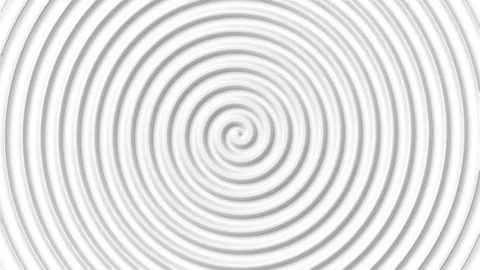 Hypnotic Rotating White Spiral Seamless Loop. Stock Footage 171977214